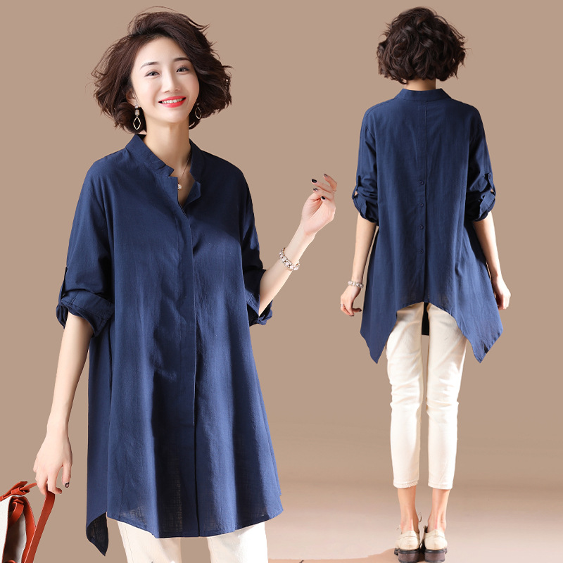 棉麻轻薄宽松上衣搭配,棉麻宽松上衣搭配效果