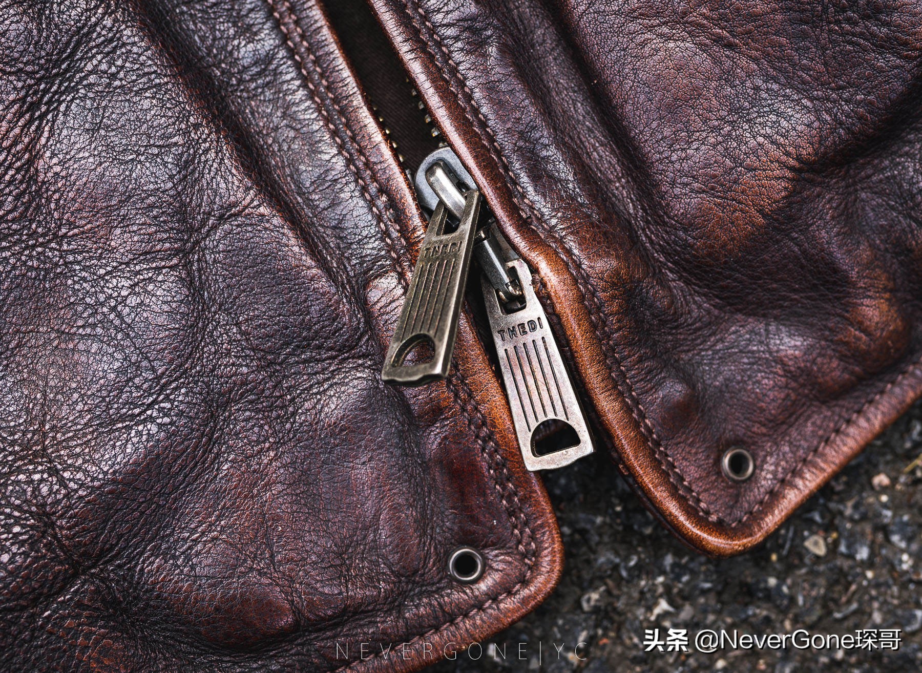 小众棕色短款皮衣,英伦机车皮衣推荐