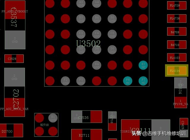 二修iPhone7P，焊盘掉点，尾插烧坏致手机不充电，飞线完美修复