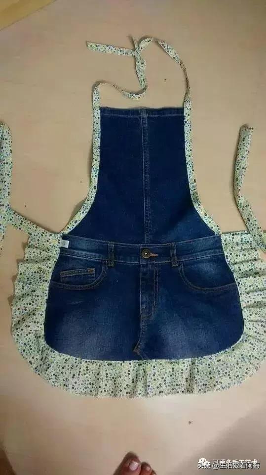 牛仔裤旧物改造手工制作小学生,废旧牛仔裤各种改造图解