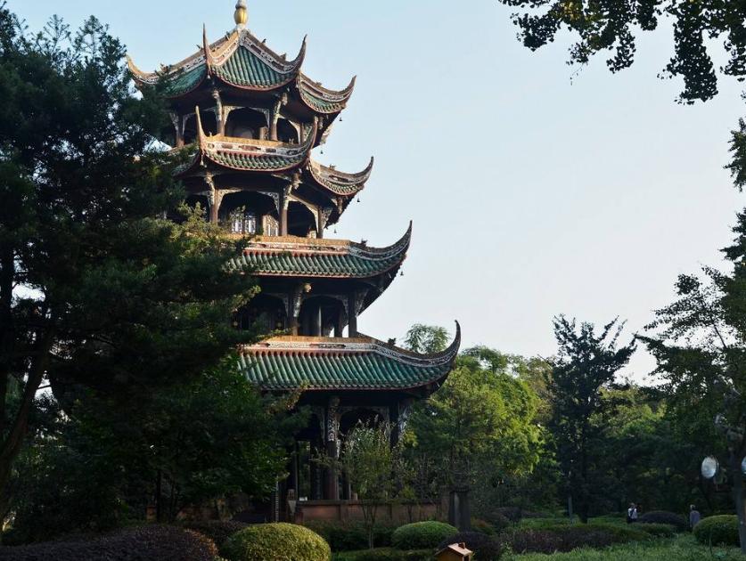 望江楼仿古建筑,成都望江楼遗址