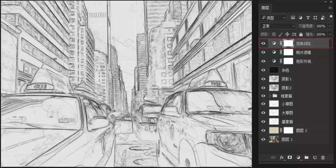 如何在AdobePhotoshop中创建素描效果