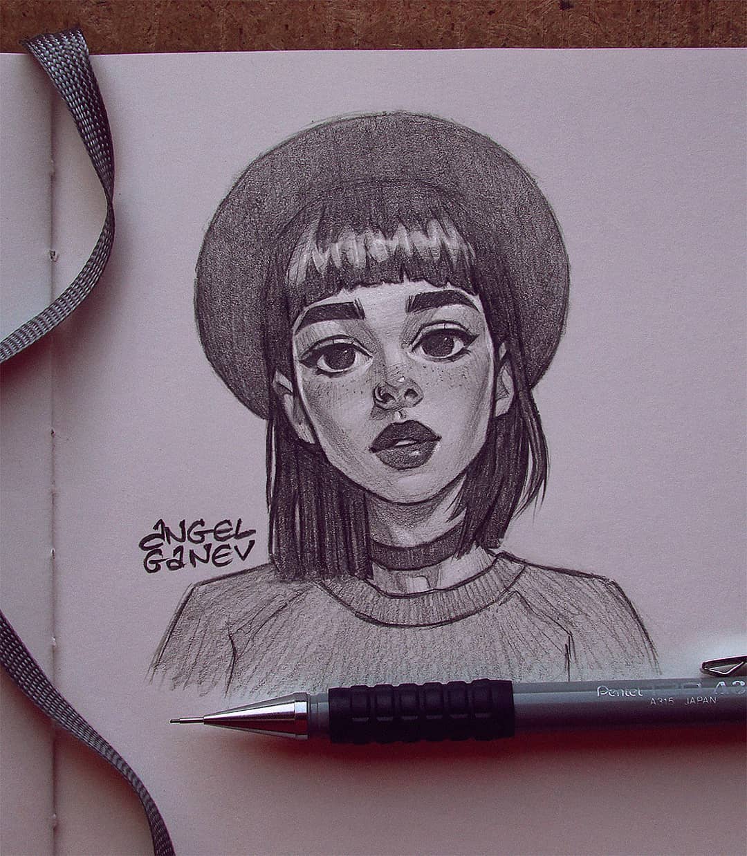 自动铅笔画人物,自动铅笔手绘人物