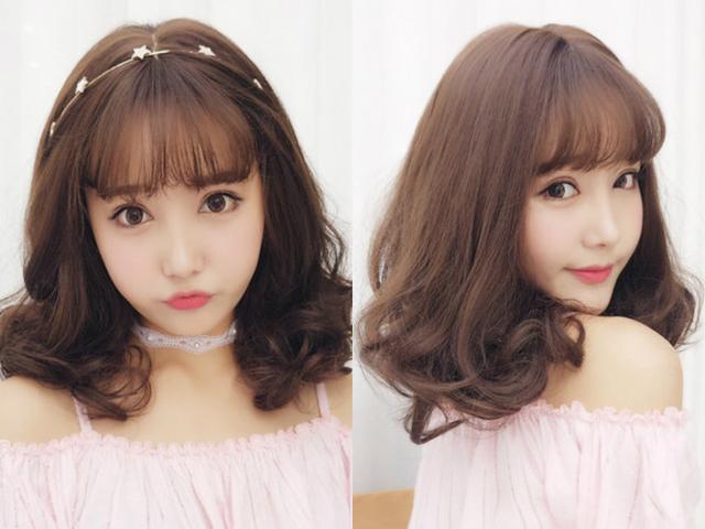 圆脸最适合卷发梨花头造型,齐肩梨花头卷发