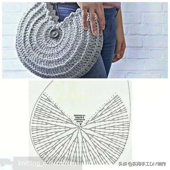 各种圆包包的钩织教程,多种漂亮包包的钩织图解