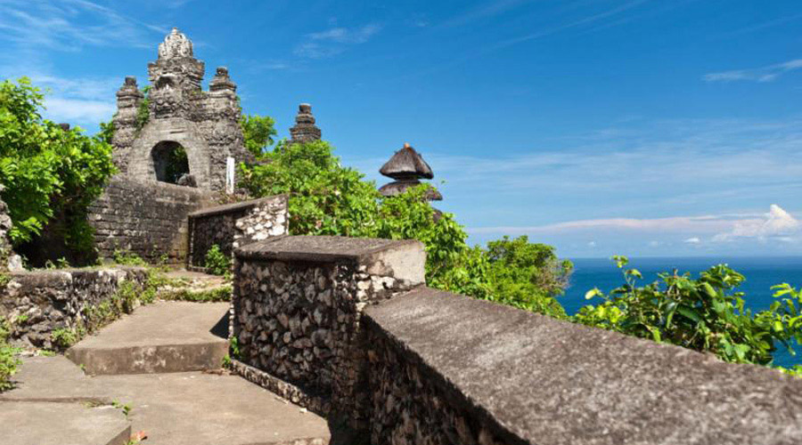 印尼巴里岛皇宫海神庙,印尼巴厘岛海神庙日落