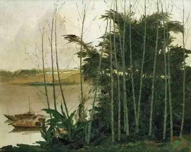 吴冠中竹子图,吴冠中画的竹子