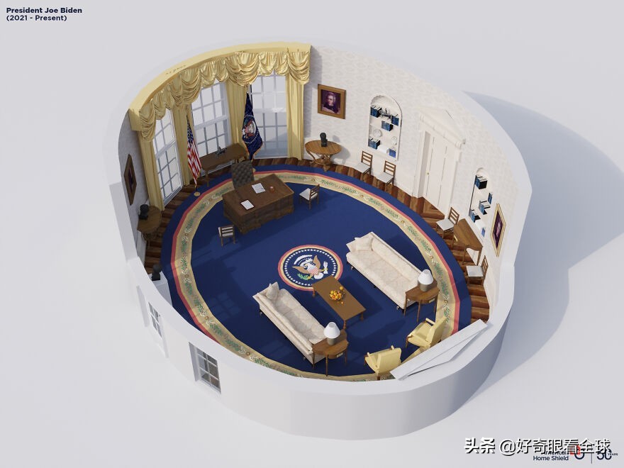 盘点特朗普拜登,拜登布置办公室与特朗普有何不同