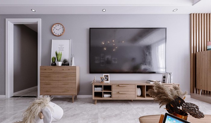 水电效果图怎么制作,客厅电视背景墙水电布线