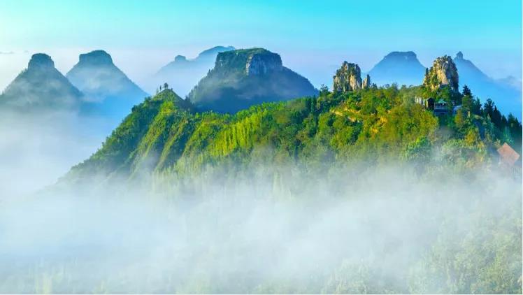 山东沂蒙山峡谷,沂蒙山区深山处