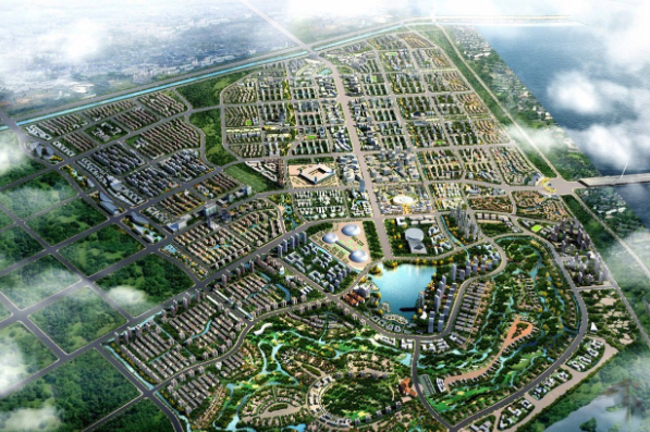 天津“211”工程大学新建校区,投资59亿,一期一标段工程已完工