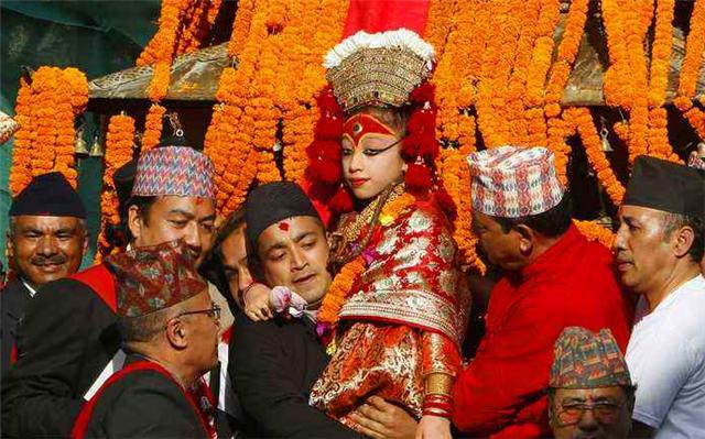 尼泊尔活女神的秘密,尼泊尔寺庙里的活女神