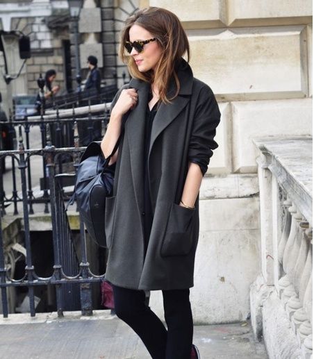 连衣裙毛衣秋冬穿搭,克莱因蓝毛衣穿搭秋冬