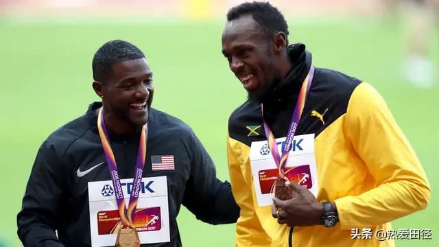 博尔特与加特林的首次对决,博尔特与加特林交流