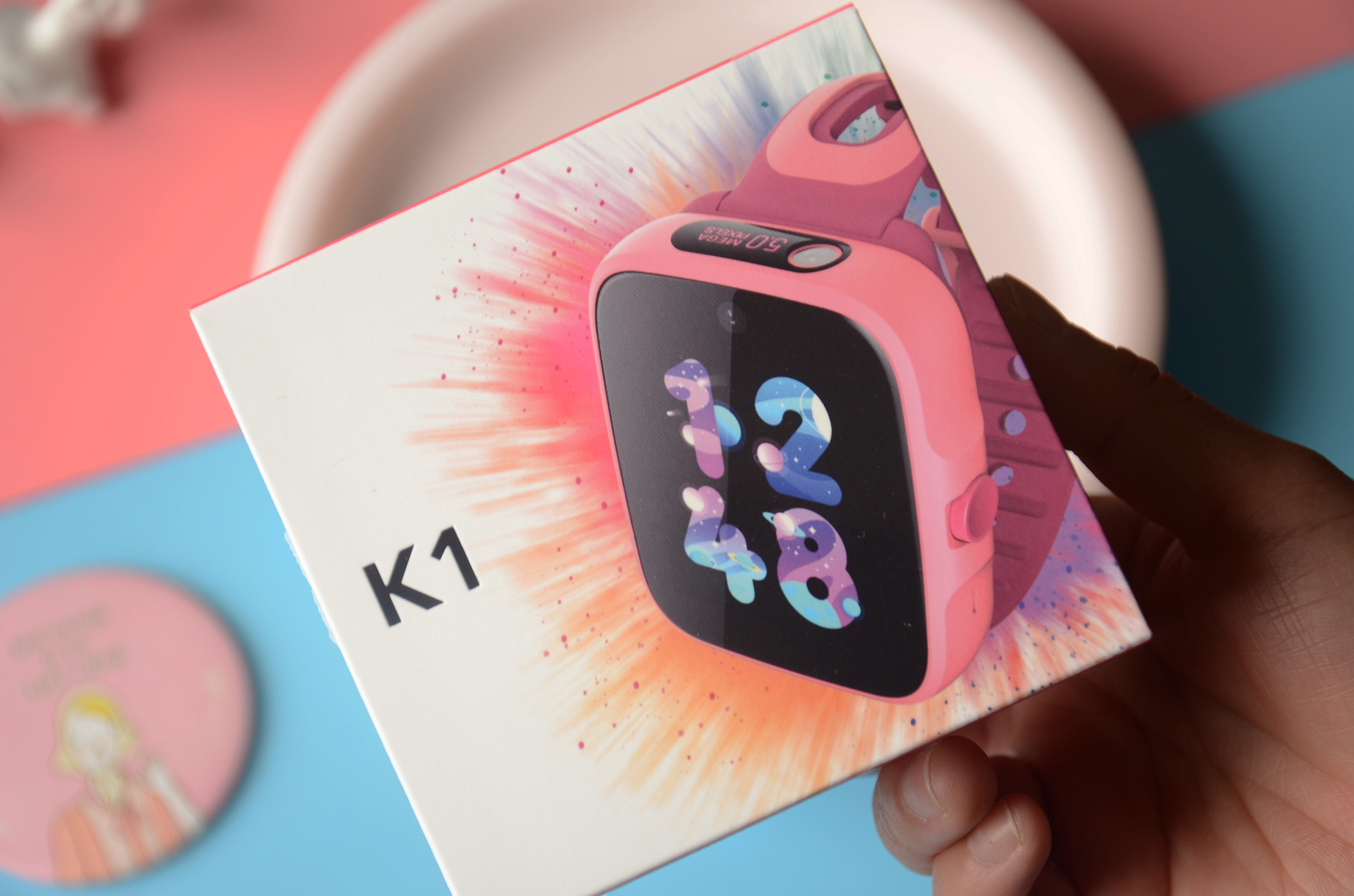 糖猫电话手表k1测评,双摄像头安卓手表