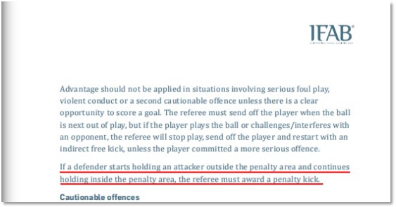 球迷投稿:关于“吃透”规则——王速先生引用的规则之商榷