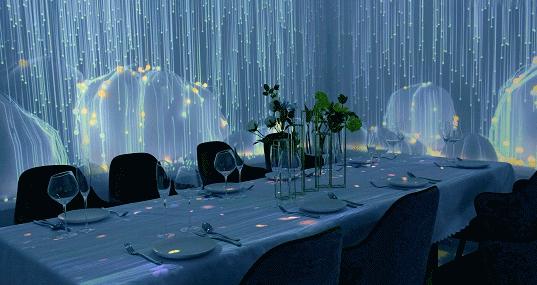 全息5d餐厅装修,5d全息光影餐厅