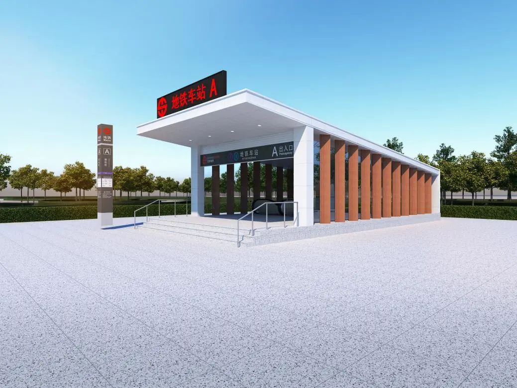 沈阳地铁4号线口罩棚最新规划图,地铁出入口罩棚