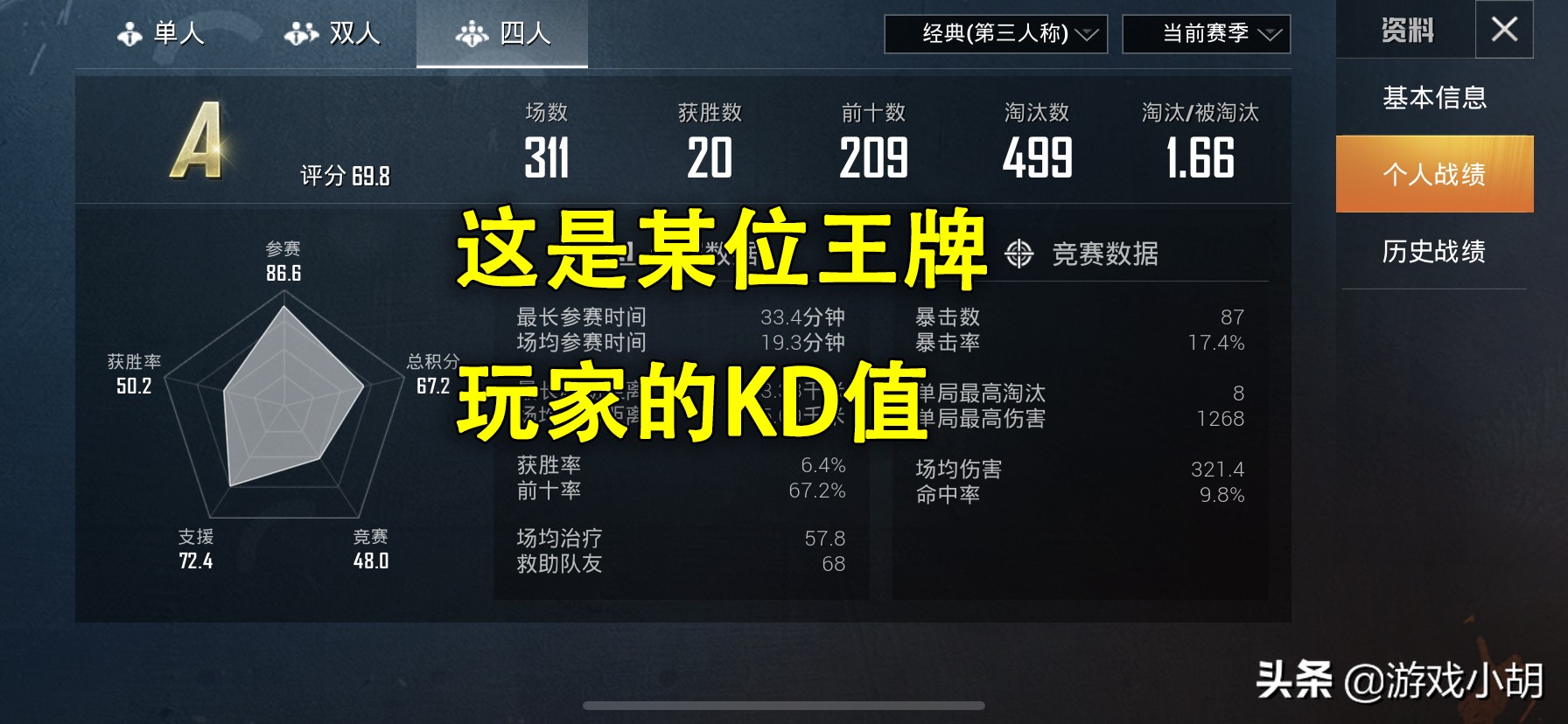 和平精英kd值多少算高手吗,和平精英s17赛如何才能快速上kd