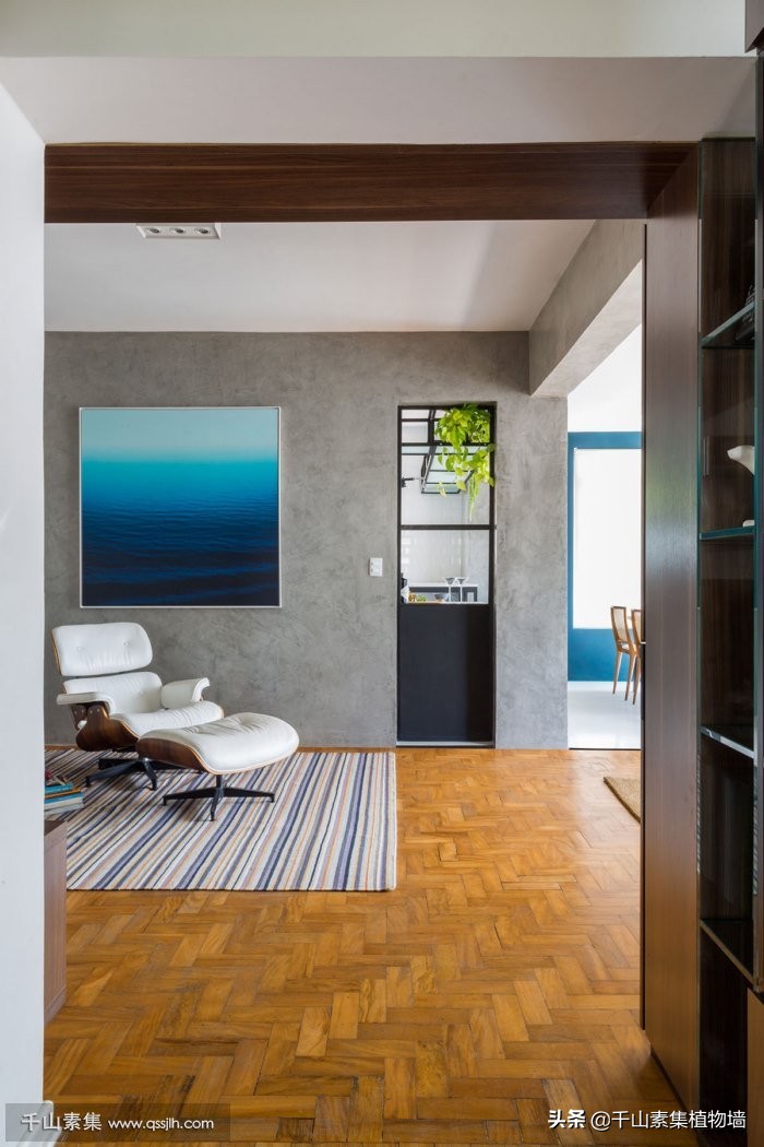 自然风格植物墙效果图,植物墙结合空间设计图