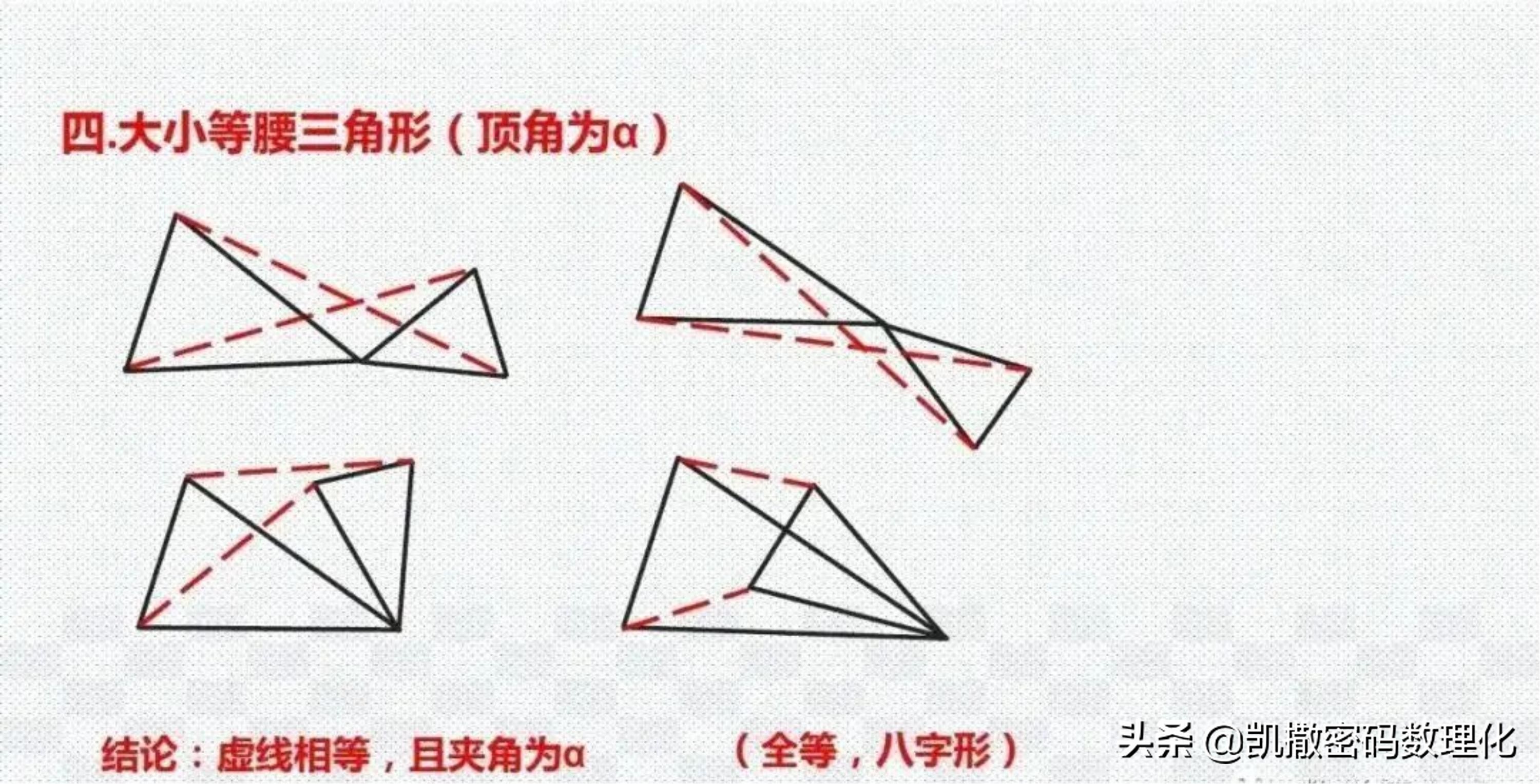 熬了整整七夜！终于把初中数学1-6册几何模型浓缩成70张高清大图