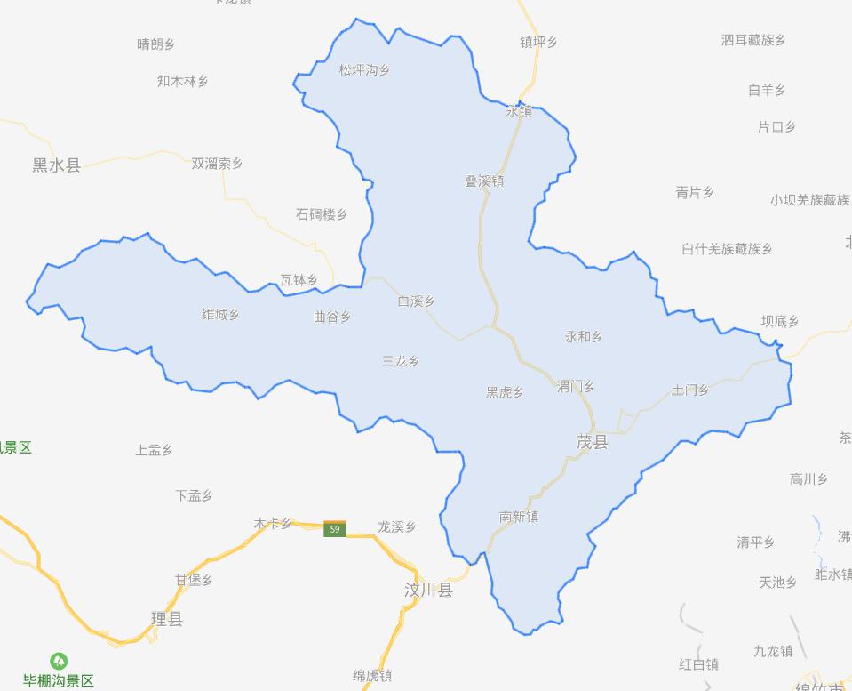 四川茂县是哪个市的,茂县地名