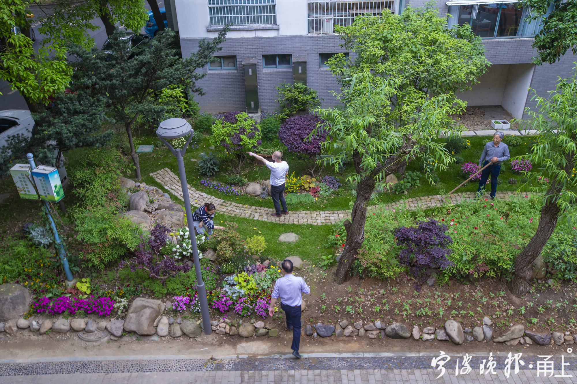 开门见山水的院子,邻里花园宁波