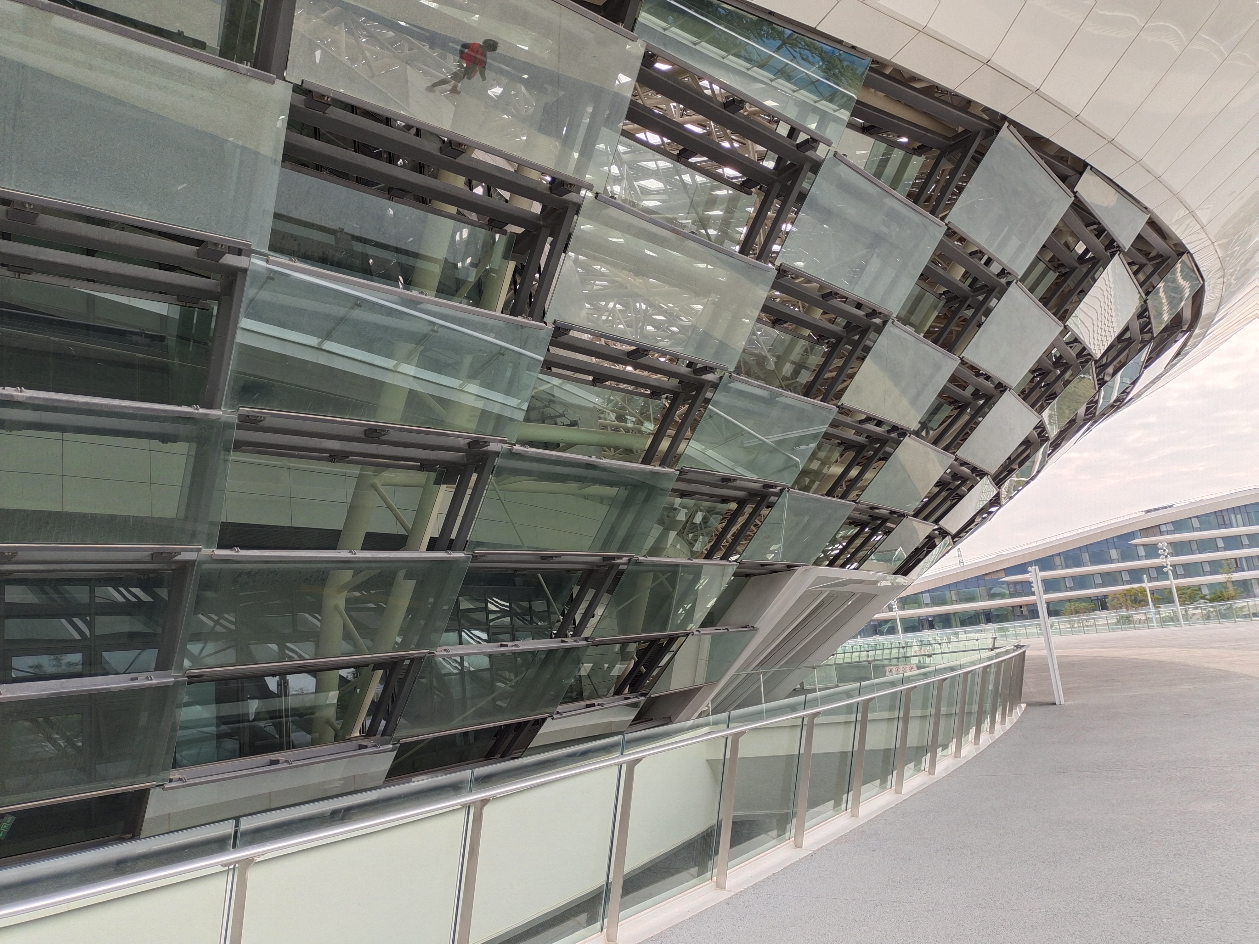 晋江市第二体育中心参观,晋江市第二体育馆全景