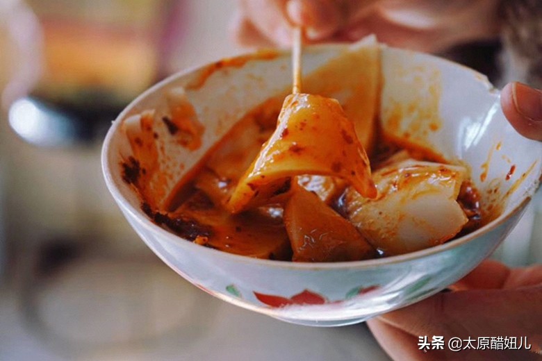 山西辣汁豆腐脑,山西碗团辣椒油