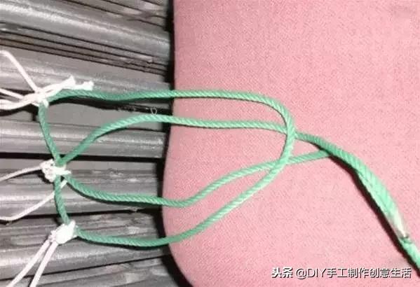 布条线桃花拖鞋编织教程,旧布条编拖鞋方法