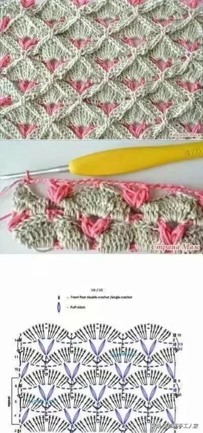 剩下的毛线钩织的小毛毯视频,毛线钩针编织斜纹彩虹毯子