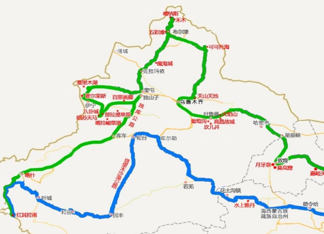 出疆自驾游省钱攻略,疆内自驾路线