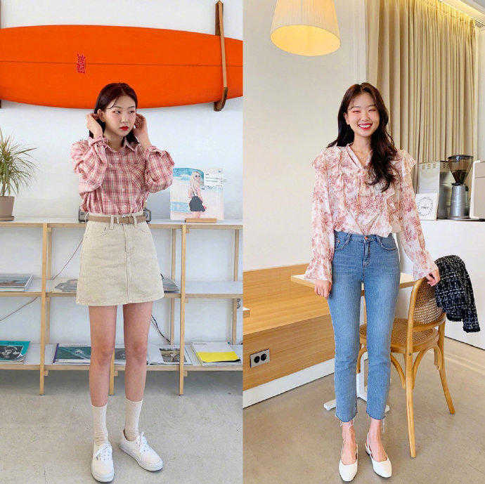 春天穿的小清新套装,适合春天穿的套装女