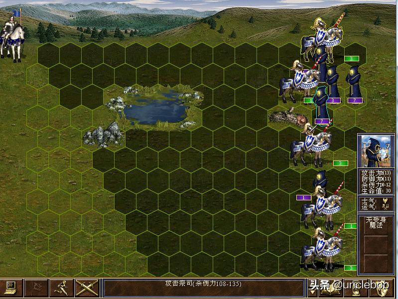 英雄无敌3打比蒙的图,英雄无敌3死亡阴影与深渊号角