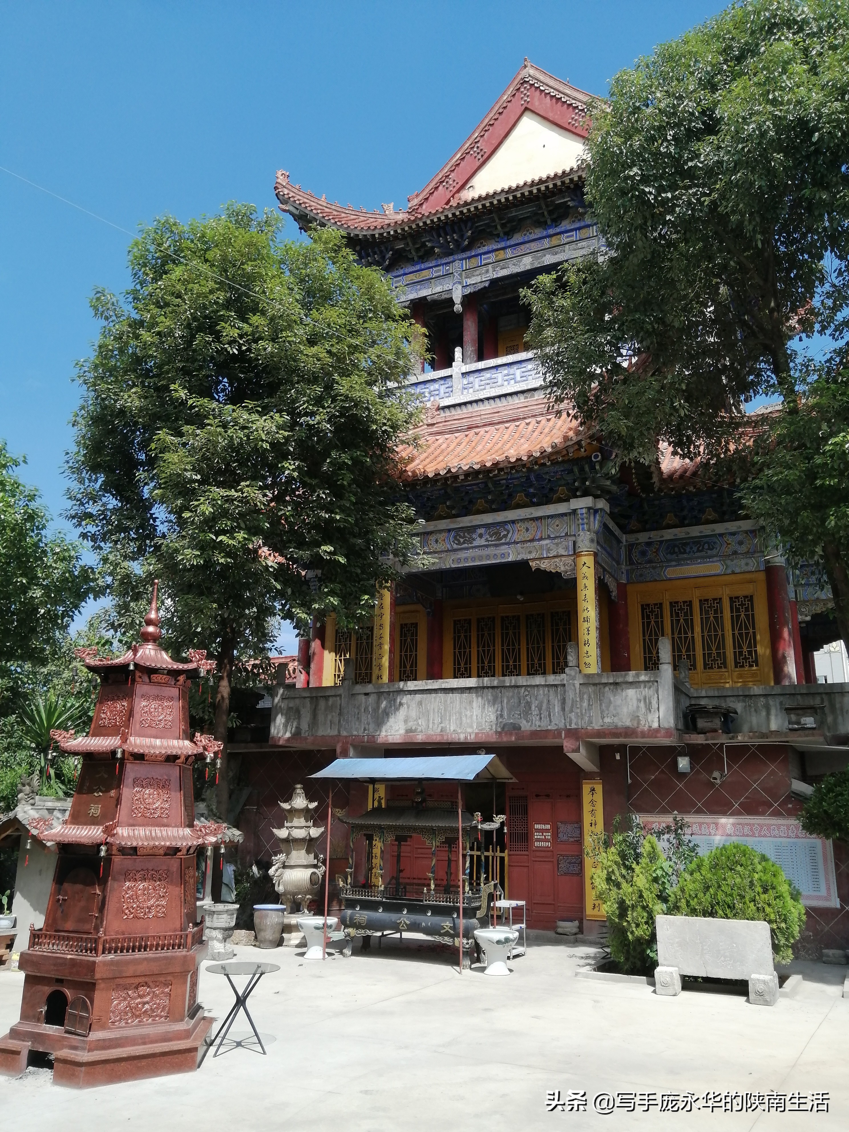 汉中石门栈道里面的道观,陕西汉中天台山道观