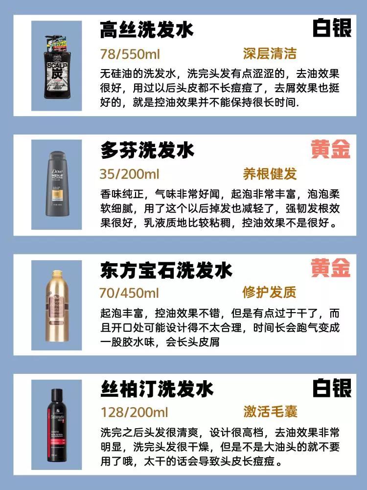 适合每天用的男士洗发水,不伤头皮的男士洗发水