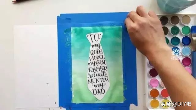 父亲节礼物手工教程使用白色的纸,8-12岁父亲节手工礼物卡纸