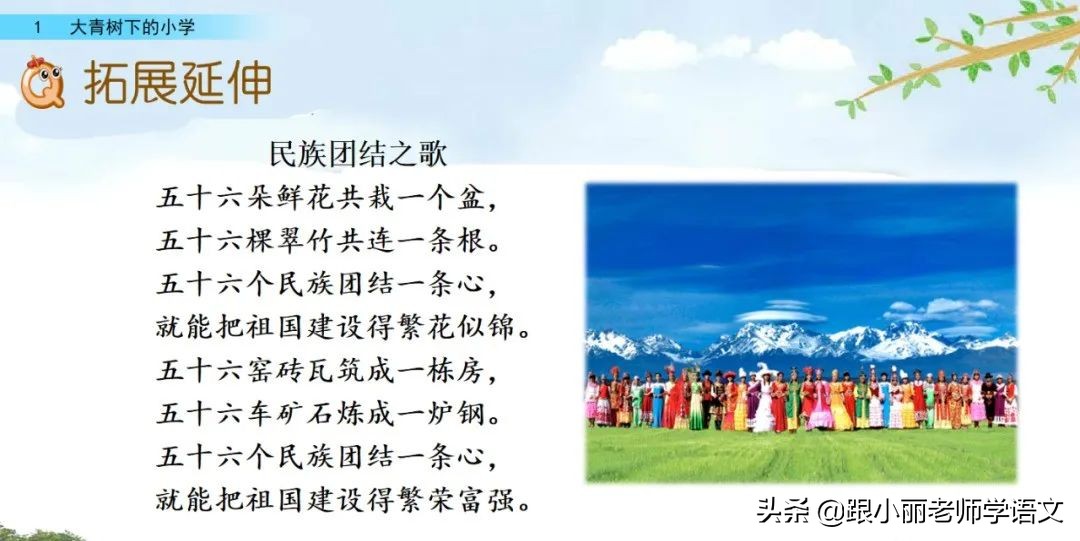 大青树下的小学重要背诵内容,大青树下的小学重点知识点