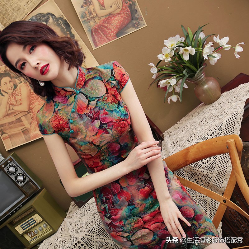 室内旗袍摄影秀：温柔婉约、清新丽质