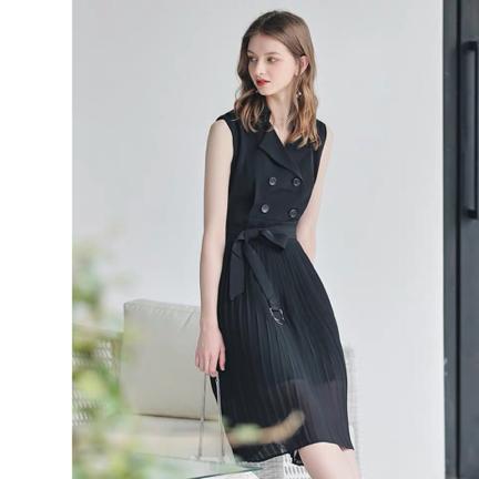 气质系带连衣裙,气质系带收腰连衣裙