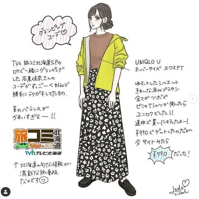 日本穿搭ins时尚博主手绘,日系穿衣搭配手绘风