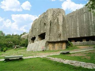 南京阳山碑材全景图,南京阳山碑材景区