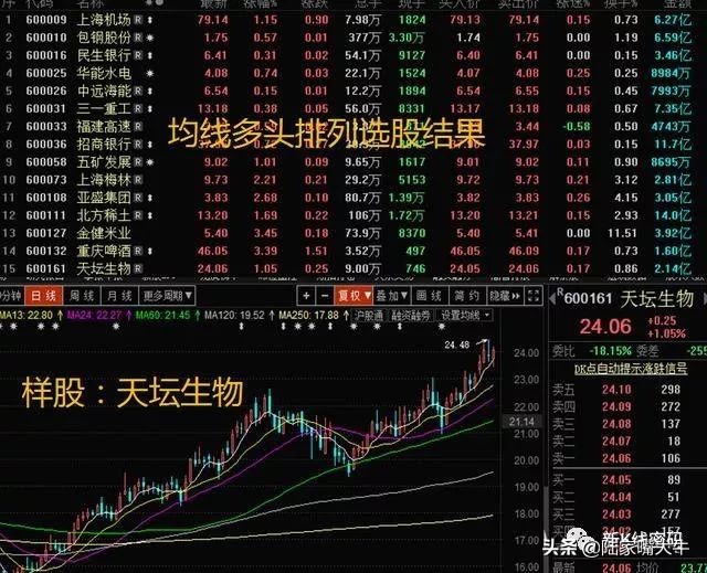 股价的生命线——MA24的用法，常见的生命线选股操作