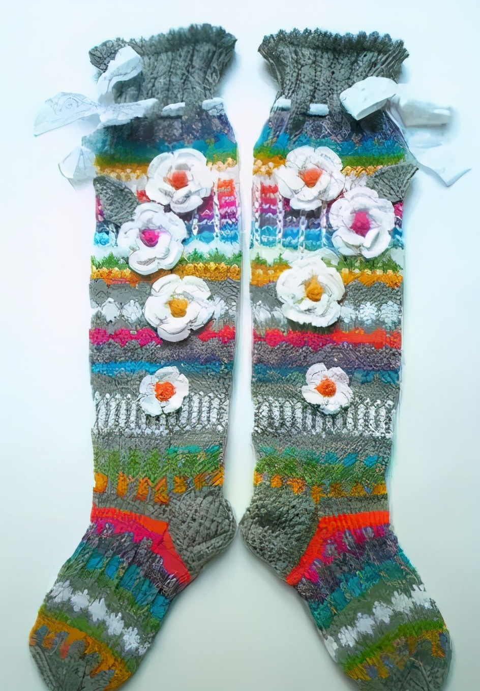 自己织的毛线袜,在家穿的毛线袜怎么织