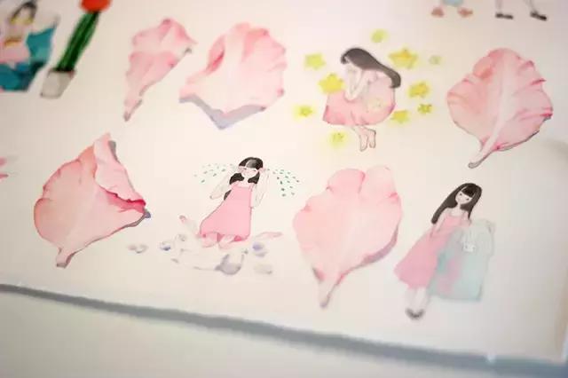 自己做ins插画卡片少女心 (少女心简单插画可爱小图案)