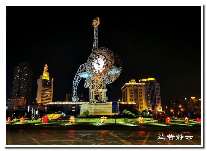 夜幕下的天津海河,美爆了