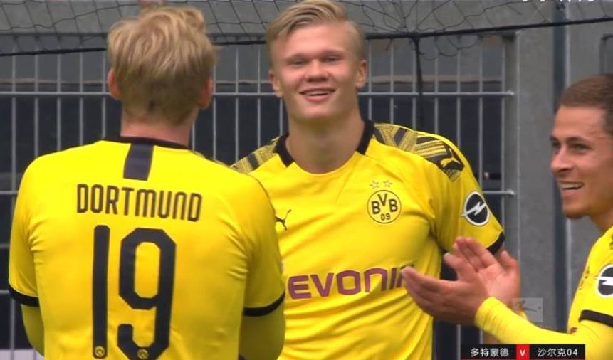 哈兰德再破德甲最年轻进球纪录,哈兰德德甲进球