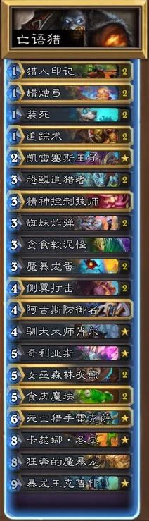 异军突起，独霸天梯-炉石传说亡语猎解析