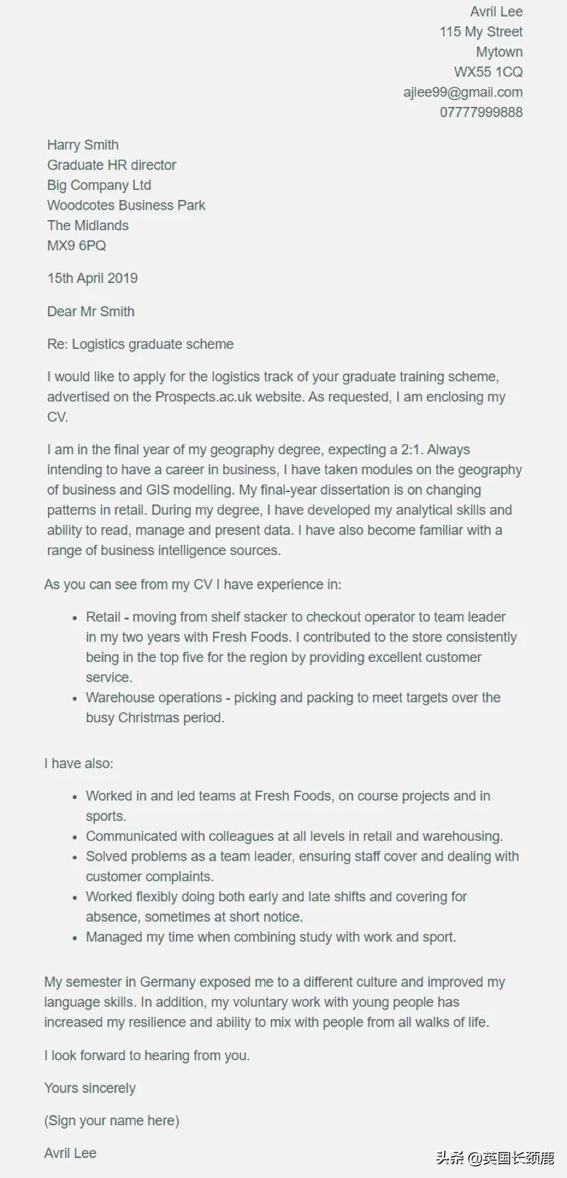 coverletter求职信模板,coveringletter求职信