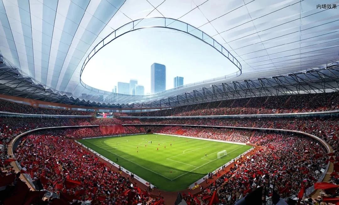 西安6万人足球场效果图,西安专业足球场建设进度